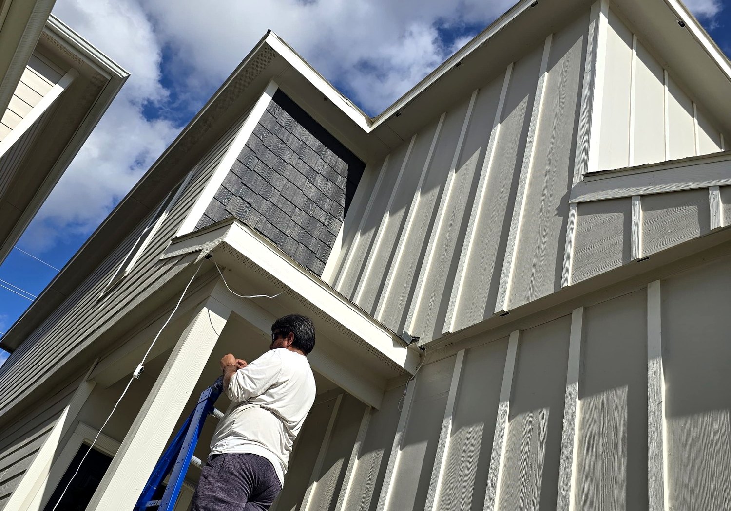 Exterior maintenance work